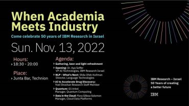 When Academia Meets Industry- 50 Years of IBM Research In Israel Event of IAP picture